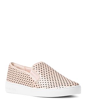 Michael Michael Kors Women's Keaton Leather Star Cutout Slip-On Sneakers | Bloomingdale's (US)