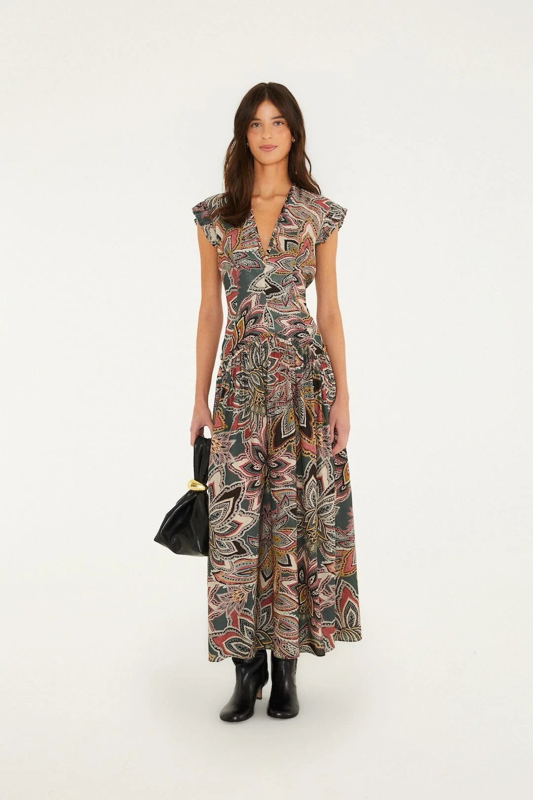Tapestry Flowers Sleveless Maxi Dress | FARM Rio | FarmRio (US)