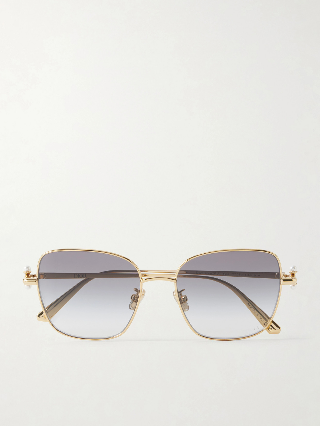 DIOR Eyewear - Diortribales S1u Square-frame Gold-tone Sunglasses - One size | NET-A-PORTER (US)