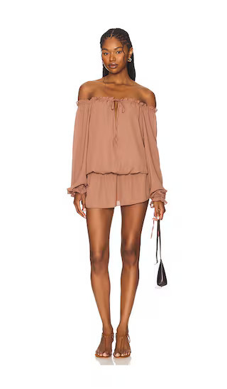 MORE TO COME Avina Mini Dress in Brown. - size XS | Revolve Clothing (Global)