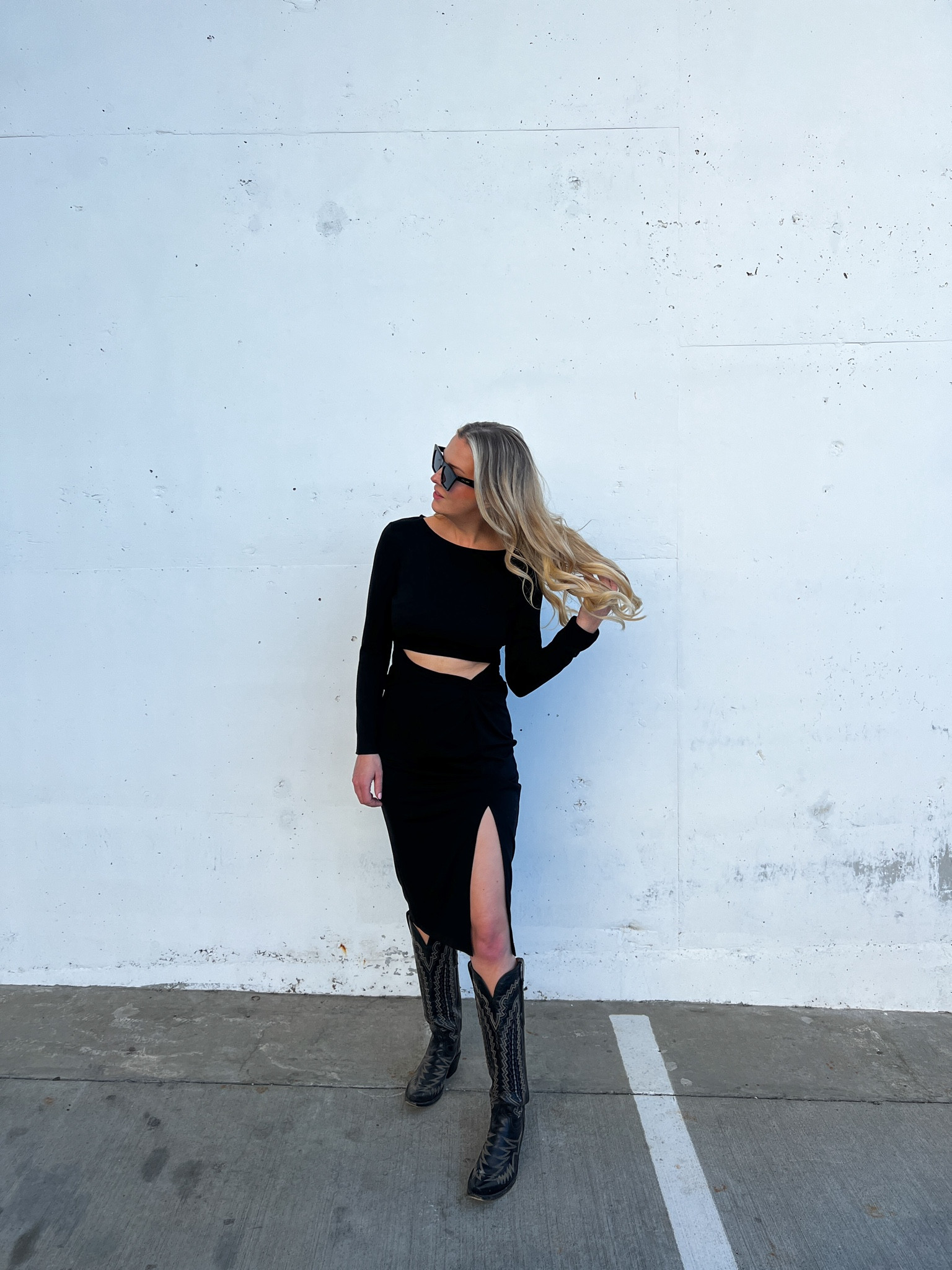 Cowboy boots, or count me out. 

Dress by Amazon - wearing size small.

#LTKshoecrush #LTKfindsunder100 #LTKover40