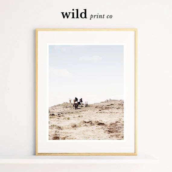 Wild Horses Print, Horse Print, Wild West Print, Horse Wall Art, Modern Minimal Print | Etsy (CAD)