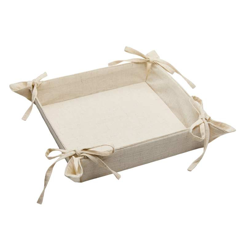 Cream Tie Catchall Tray, 10.5" | At Home