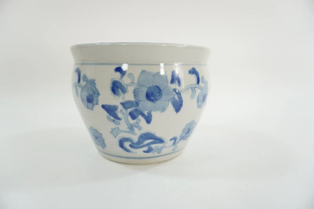 Blue and White Bowl, Porcelain Cache Plant Holder, Orchid Planter, Blue & White Pottery, 6 Diamet... | Etsy (US)