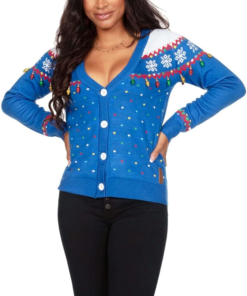 Tipsy Elves Classic Cute Cardigan Ugly Christmas Sweaters for Women with Fun Patterns and Animals | Amazon (US)