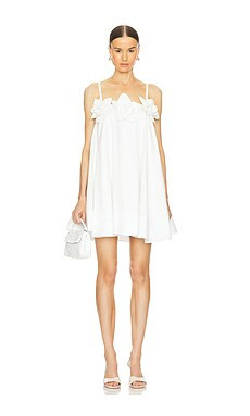 Yumi Kim Chester Dress in Linen White from Revolve.com | Revolve Clothing (Global)