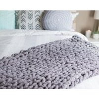 Graduation Gift Chunky Knit Blanket Wool Free Chunky Yarn Chunky Blanket Knitted Baby Blanket | Etsy (US)