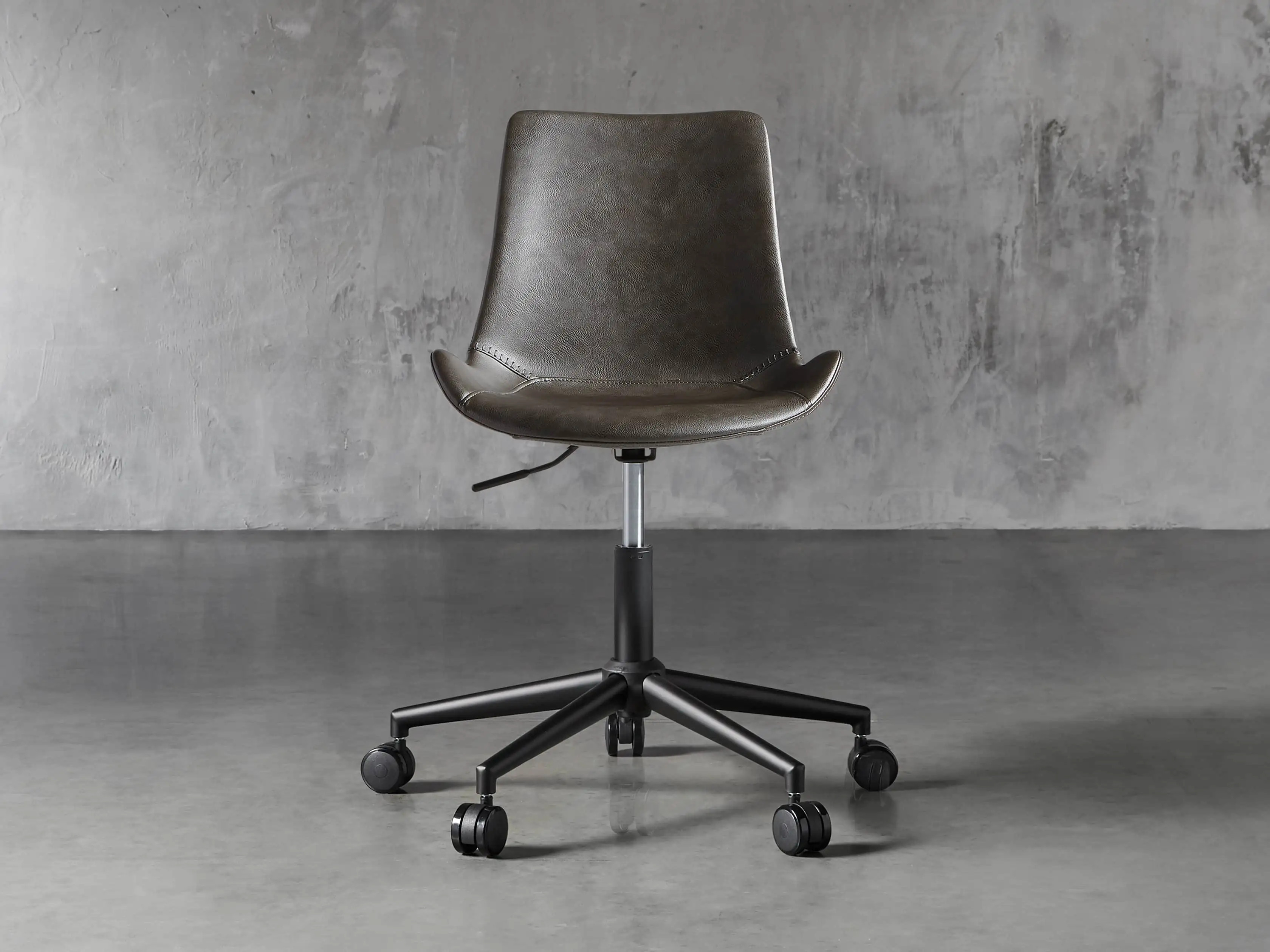 Gage Faux Leather Desk Chair | Arhaus | Arhaus