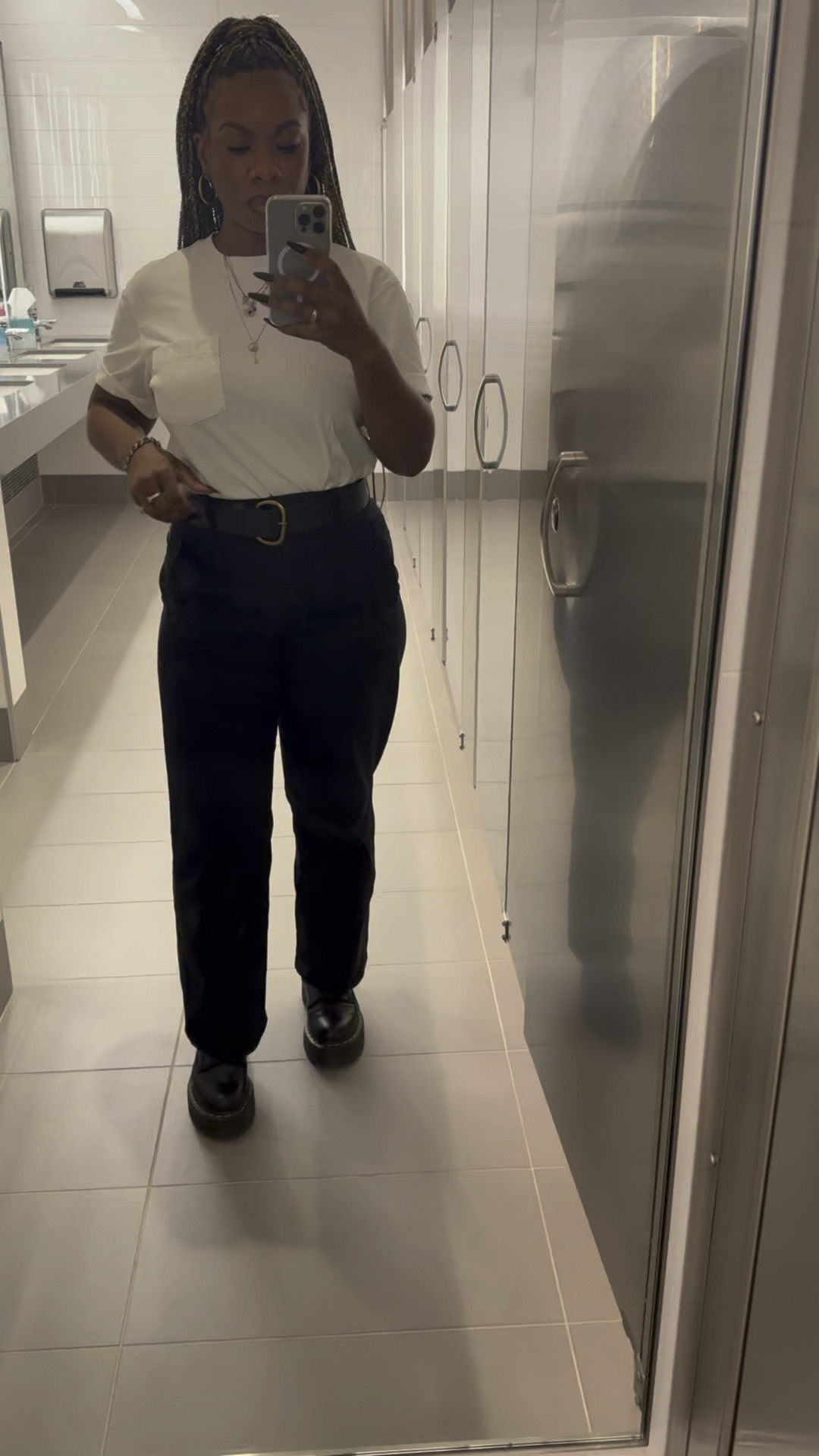 I will always encourage folks to simplify their wardrobe by coming up with a personal uniform. If your life is hectic and you want to eliminate one more choice in your day, create a go to uniform. This week has drained me such that not even dressing up was going to help me close out the week enthusiastically. So I went for my easy casual Friday uniform with my favorite white tee shirt. 

#LTKStyleTip