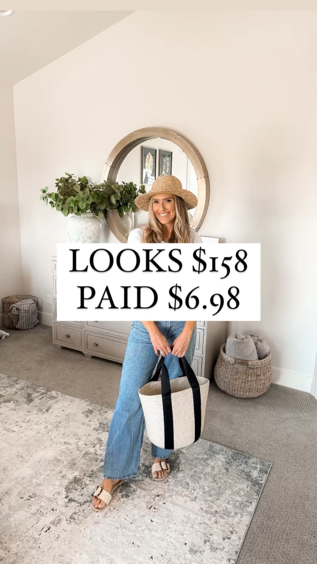 $6.98 vs $158!! Comes in 10 colors and this will be a ribbed tee you'll want to stock up on because you can wear it with everything. Tuck into jeans, layer with a cardigan, tuck into a skirt ... rotate the colors and wear weekly!

This ribbed tee runs true to size; I'm wearing a size small and I'm 5'8" for reference!

You do NOT need to spend a lot of money to look and feel INCREDIBLE!

I’m here to help the budget conscious get the luxury lifestyle.

Walmart fashion / Affordable / Budget / Women's Casual Outfit / Classic Style / Elevated Style / Spring / Classy / Tee / Basics

#LTKsalealert #LTKfindsunder50 #LTKfindsunder100