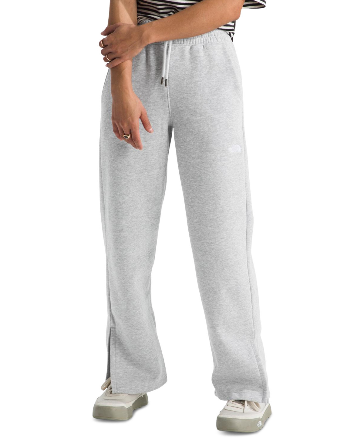 The North Face Women's Evolution Drawstring Sweatpants - TNF Light Grey Heather | Macy's