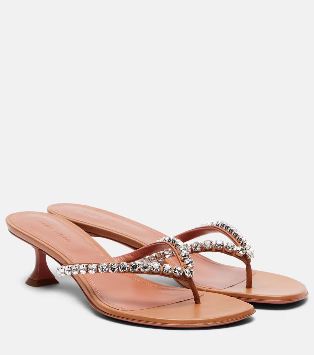 Gigi 45 embellished leather thong sandals | Mytheresa (US/CA)