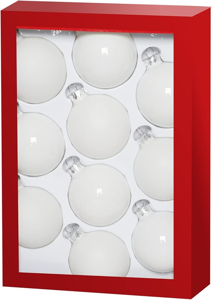 White Christmas Ball Ornaments 10pcs Christmas Tree Balls for Xmas Tree Decoration Xmas Tree Deco... | Amazon (US)