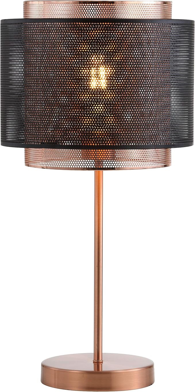 JONATHAN Y JYL6106A Tribeca 19.7" Metal LED Table Lamp Contemporary Transitional Bedside Desk Nig... | Amazon (US)