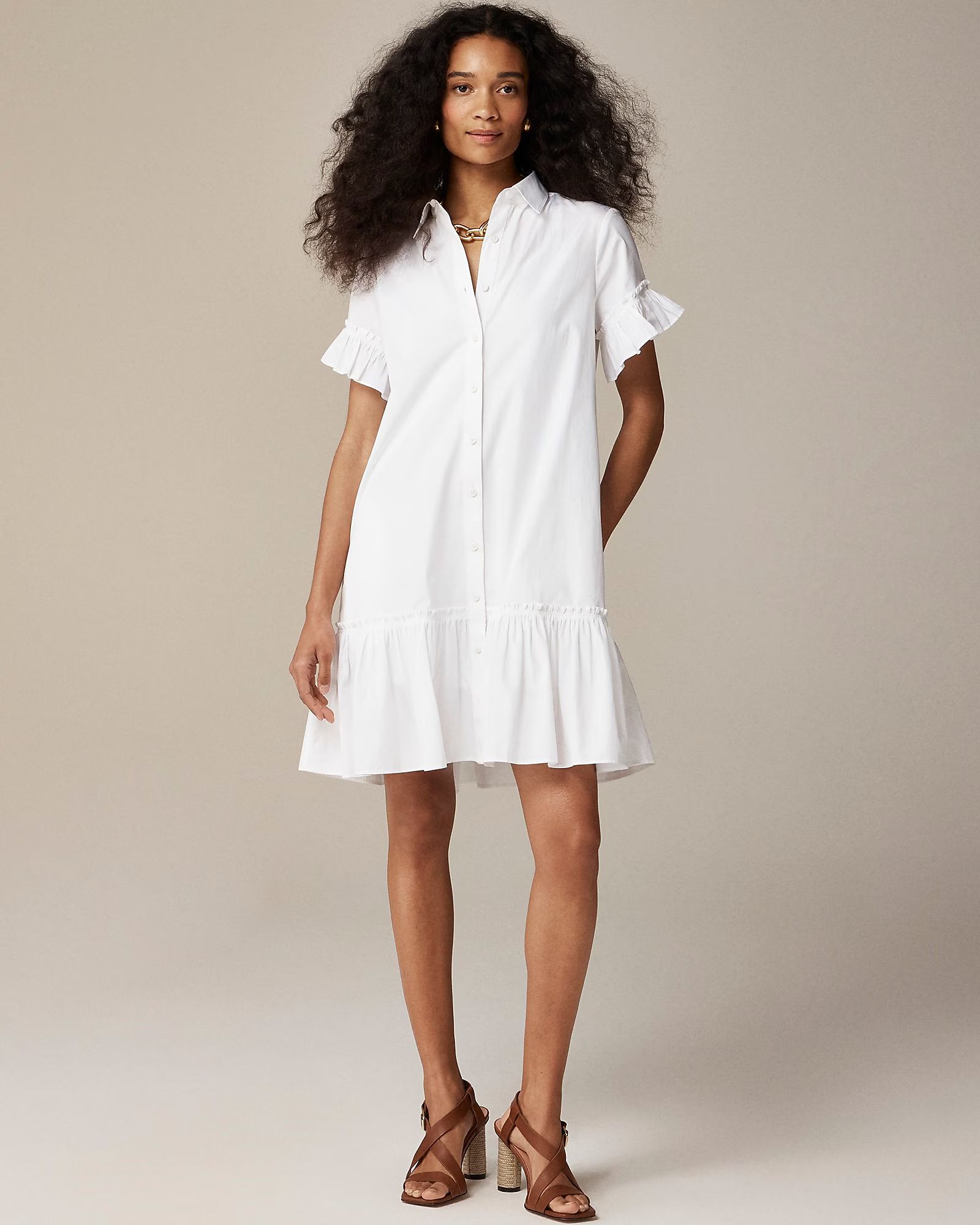 new5.0(6 REVIEWS)Amelia shirtdress in cotton poplin$148.00-$198.00Select Colors$84.50White$198.00... | J.Crew US