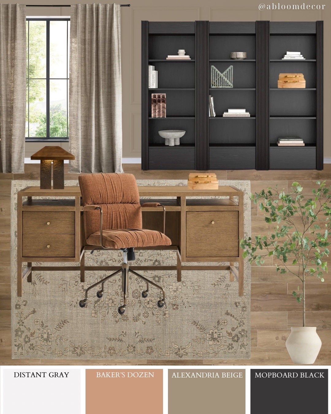 Dark and Earthy Neutral Home Office Inspiration

#LTKHome
