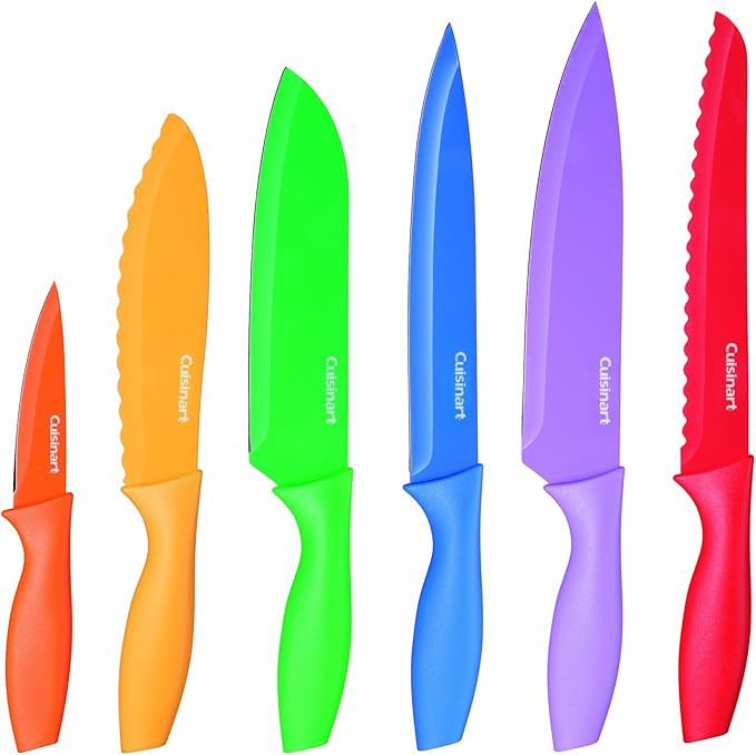 Cuisinart C55-01-12PCKS Collection 12-Piece Knife, Multicolor Advantage-Cutlery-Set, Multi-colore... | Amazon (US)