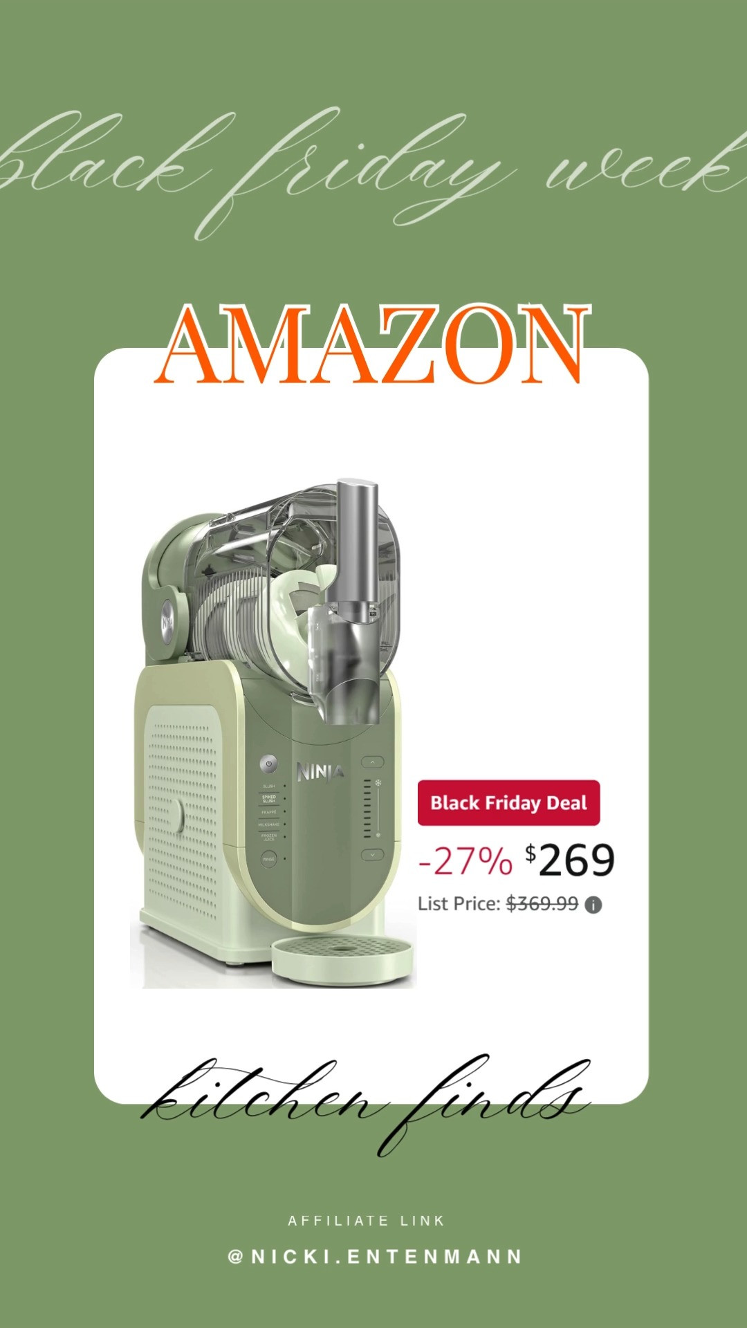 This Ninja SLUSHi frozen drink maker brings RapidChill fun and frosty delight to every sip adventure. #NinjaSLUSHi #FrozenDrinkMaker #RapidChillTech #KitchenGadgets #DrinkStation #CoolCreations #PartyEssentials #HomeBarGear #RefreshingTreats #SipInStyle ❄️🥤🎉
 

 #LTKfoodie #LTKSeasonal #LTKHome