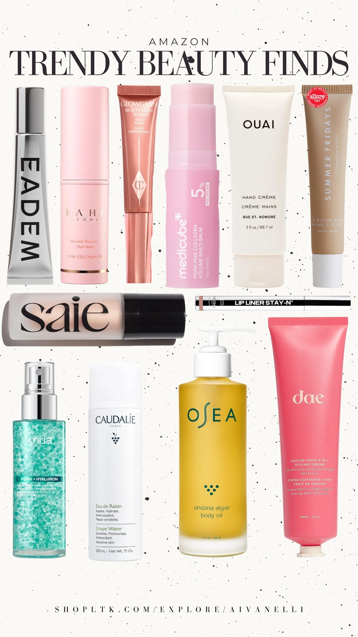 Amazon trending beauty finds

Trending beauty finds
Viral makeup products
Must have skincare
Everyday makeup essentials
Beauty routine favorites
Glowy skin essentials
Popular beauty products
Makeup bag must haves
Skincare routine essentials
Affordable beauty finds

#LTKSeasonal #LTKSaleAlert #LTKBeauty