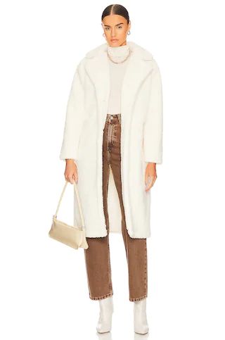 Steve Madden Saide Sherpa Jacket in Pristine Ivory from Revolve.com | Revolve Clothing (Global)