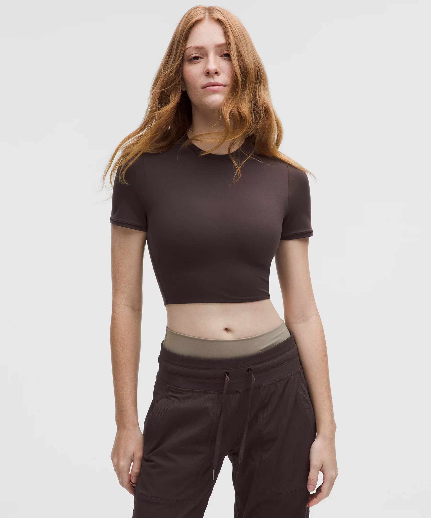 Wundermost Ultra-Soft Nulu Crewneck Cropped T-Shirt | lululemon (CA)
