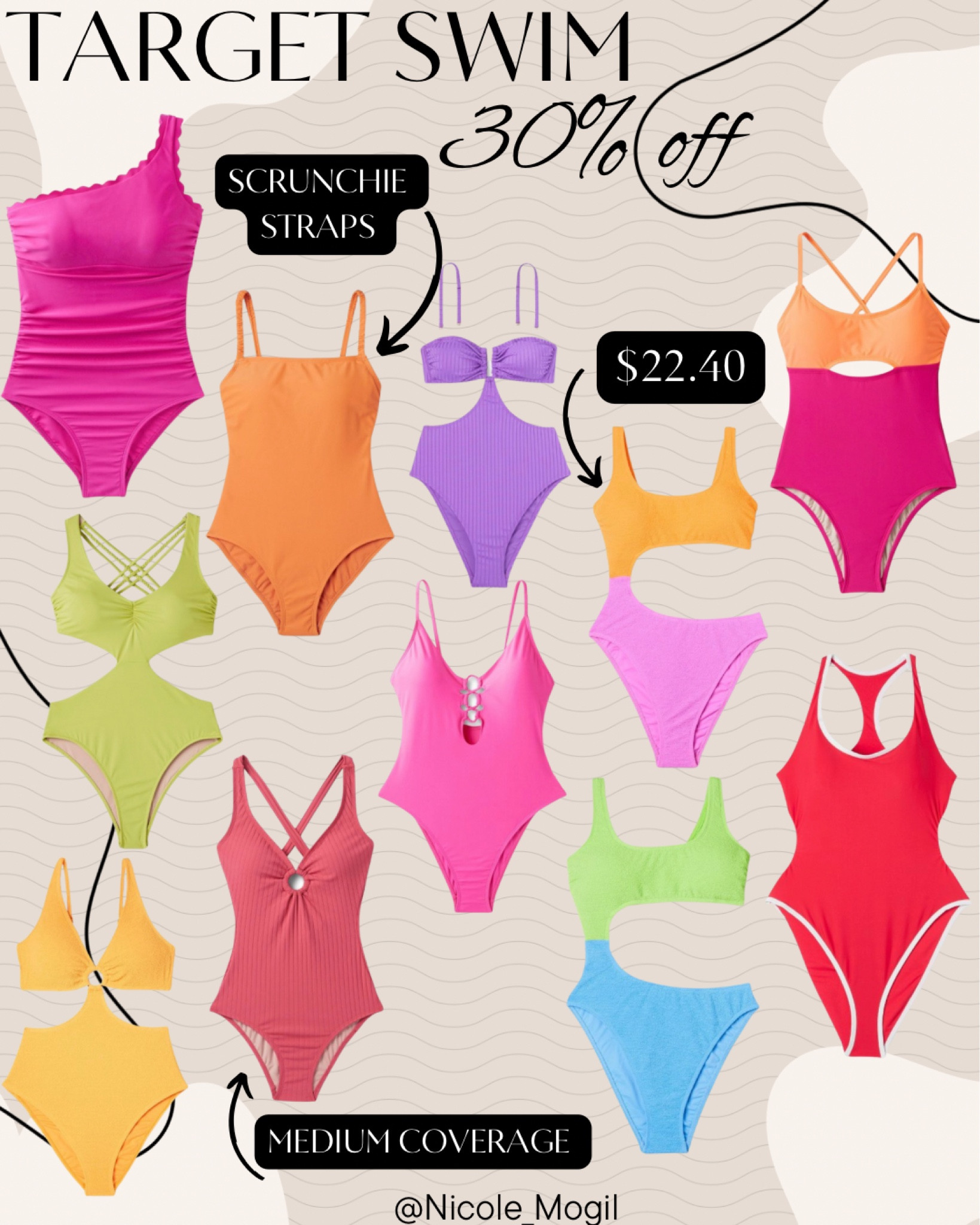 Colorful one-piece bathing suits from Target! Cut-outs, scalloped strap, and all 30% off! Get spring break ready! 
.
.
.
.
#target #swimwear #onepiece #onepiecebathingsuit #bathingsuit #cutout #targetfind #targetsale #springbreak #vacationoutfit #whattopack #summer #womensbathingsuits

#LTKSale #LTKunder50 #LTKswim