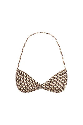 Tamarama Top - Husk Geo | Monday Swimwear