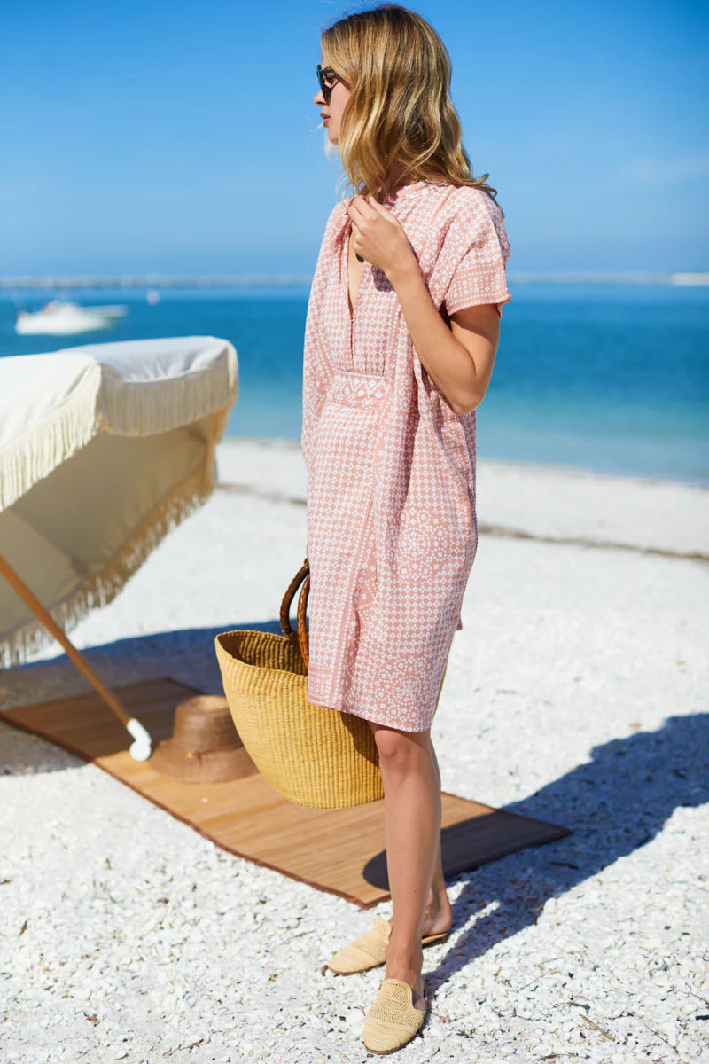 Emerson Short Caftan - Muted Clay Organic | Emerson Fry