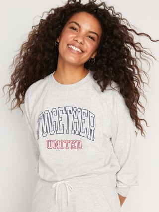 Embroidered French-Terry Sweatshirt for Women | Old Navy (US)
