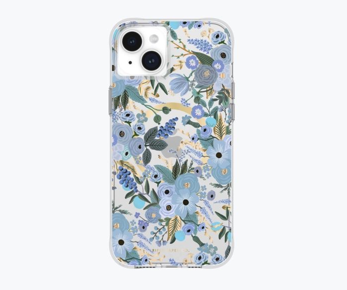 Clear Garden Party Blue iPhone 15 Plus MagSafe Case | Rifle Paper Co. | Rifle Paper Co.