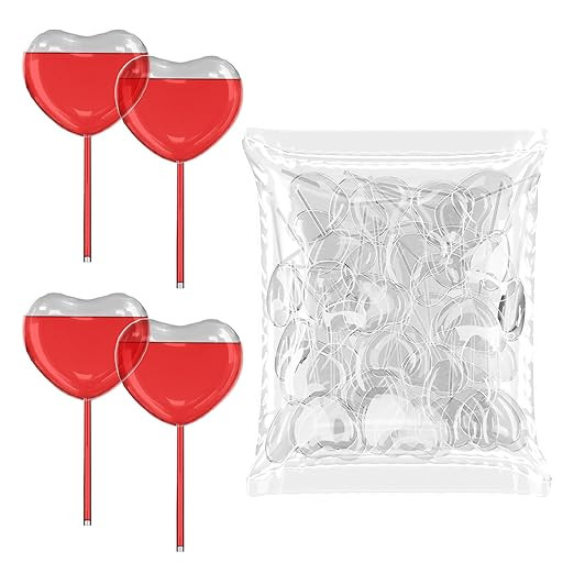 [Heart Style] Vabiooth 50Pcs 4mL Cupcakes Disposable Plastic Transfer Pipettes Liquid Dropper for... | Amazon (US)