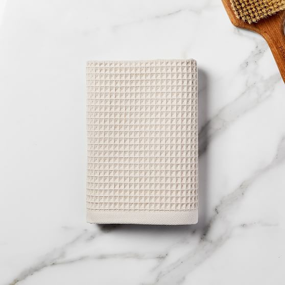 Organic Waffle Towel, Hand Towel, Oatmeal | West Elm (US)