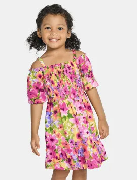 Toddler Girls Mommy And Me Floral Ruffle Dress - berry | The Children's Place
