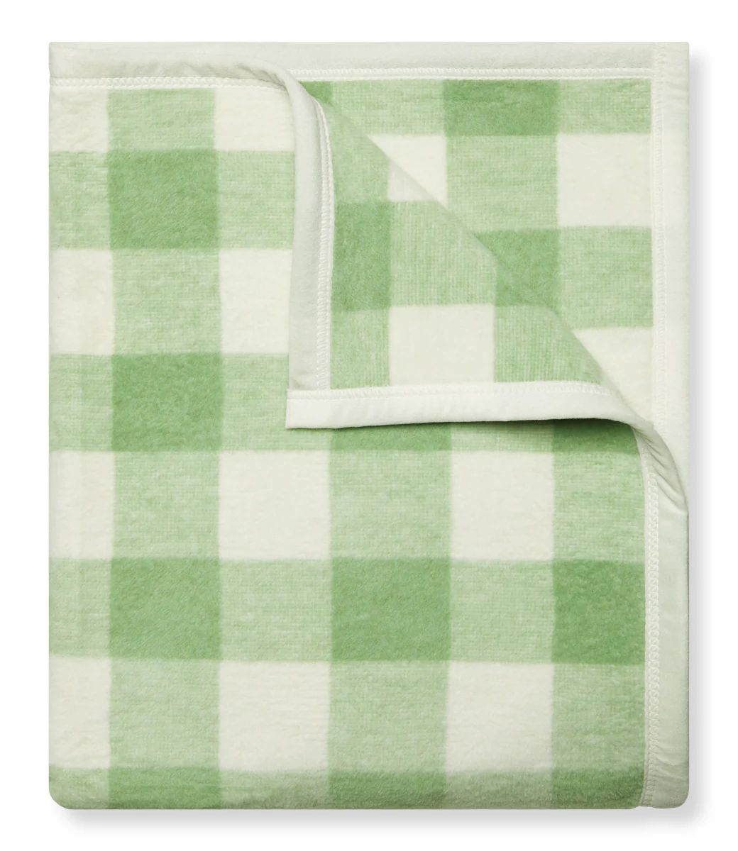 Classic Gingham Sage Blanket | ChappyWrap