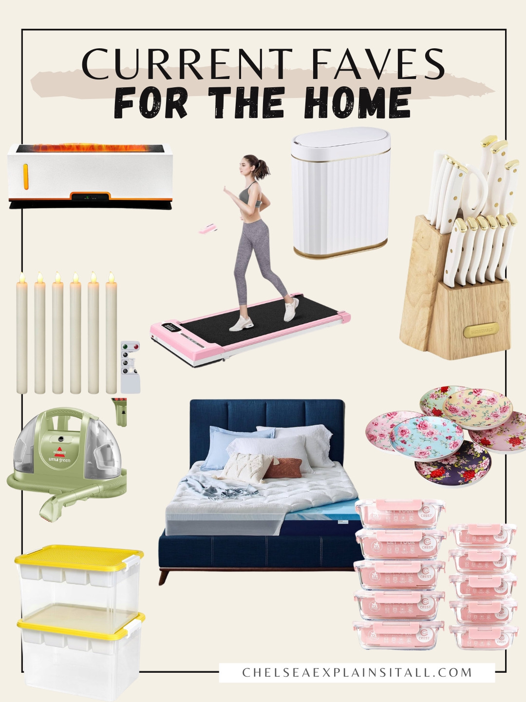 Current faves for the home. Everything from my amazing walking pad that you can jog on, to my organizational bins, to the knife set we’ve had for years. The best!! 

Walking pad, home finds, Amazon home, organization, home organization, floral plates 

#LTKSaleAlert #LTKSpringSale #LTKHome