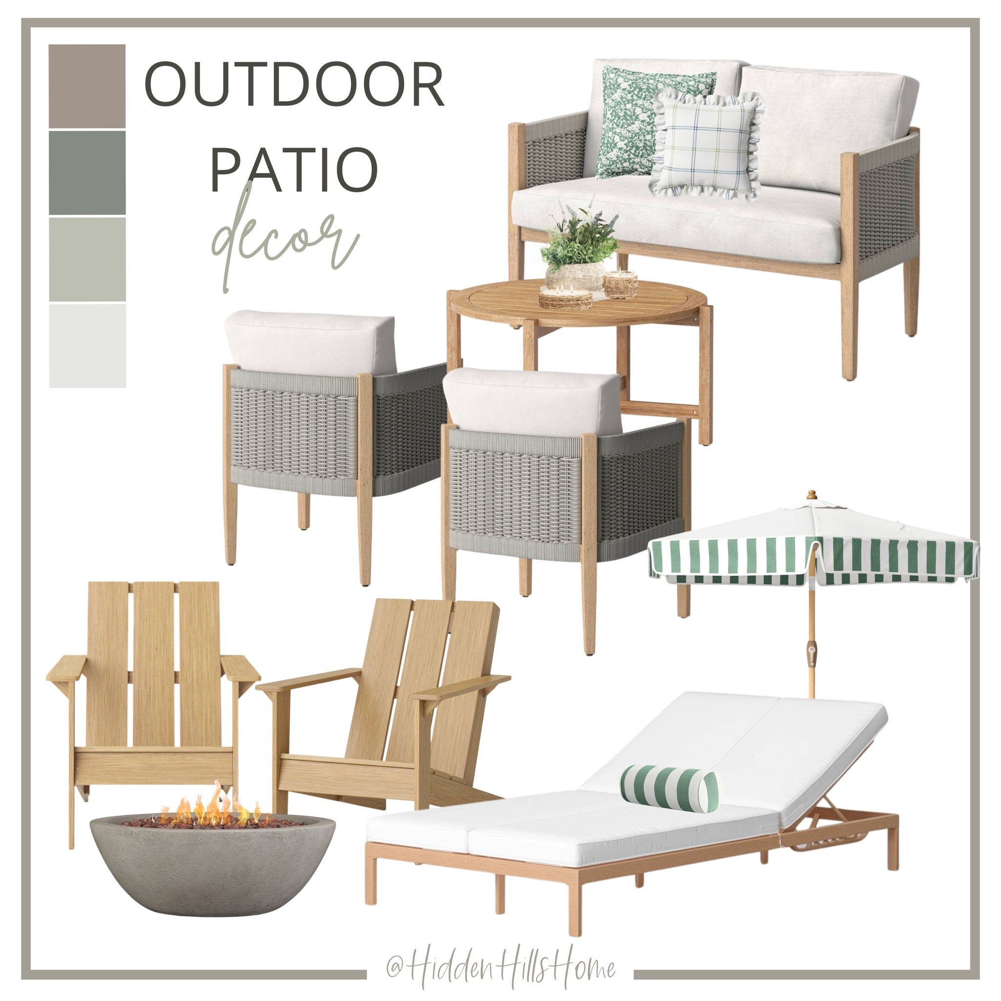 Outdoor patio furniture, outdoor sofa, outdoor chairs, patio decor, outdoor decor ideas, home mood board, fire pit #outdoor #patio

#LTKHome #LTKSaleAlert #LTKSeasonal