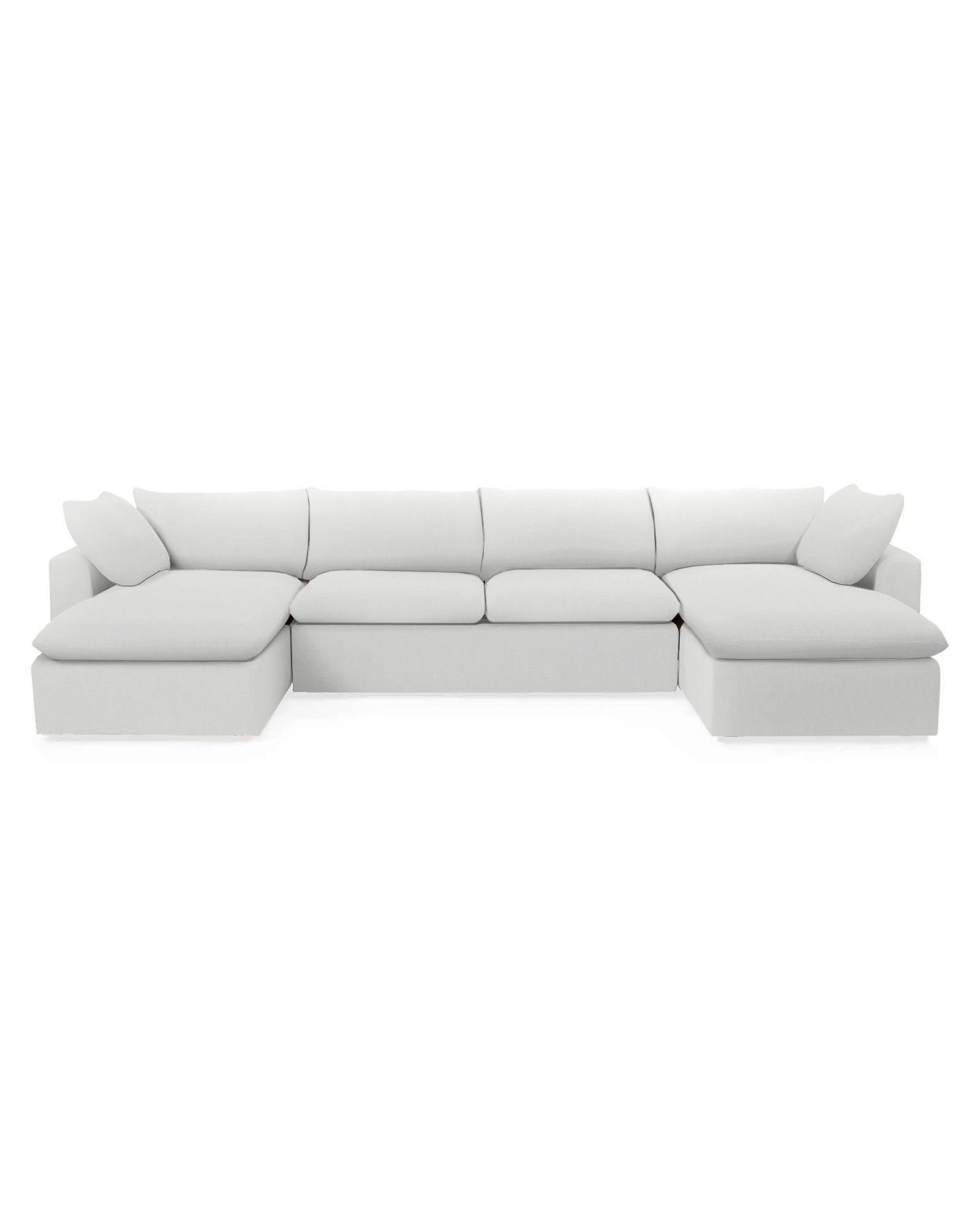 Haven Comfort Arm U-Sectional with Storage | Serena and Lily