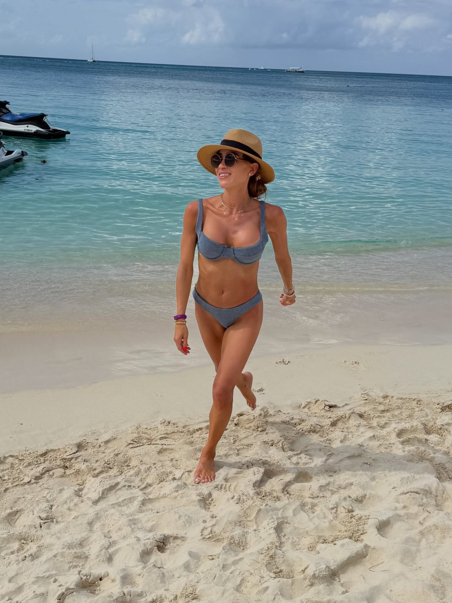 Matching the ocean 🩵🌊 wore one of my favorite swimsuits yesterday and got so many questions about it + my coverup skirt set. The bikini is so flattering + amazing quality. Have a lot more beach outfits to share so stay tuned for those if you have a warm trip and planned! ☺️ 

blue bikini, beach fashion, vacation mode, swimwear style, vetchy bikini, blue sparkle swimsuit, grand Cayman Islands 

#resortwear #bikinistyle #swimwearfashion #amazonfashion #vetchy

#LTKFindsUnder100 #LTKTravel #LTKFindsUnder50