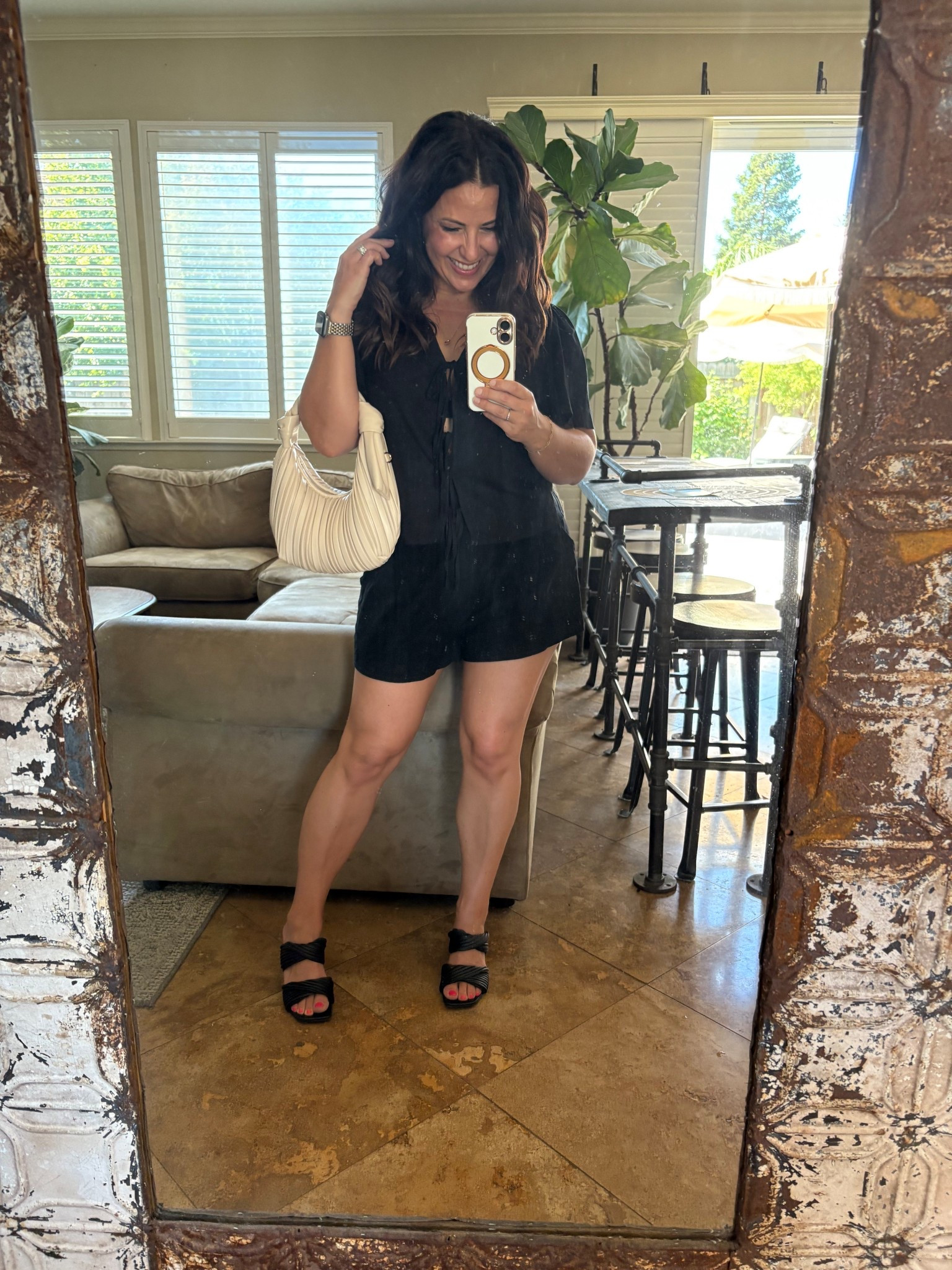 Linen two piece set I put together from separates. Date night option that isn’t a dress! Summer outfit 

#LTKSeasonal #LTKOver40 #LTKPetite