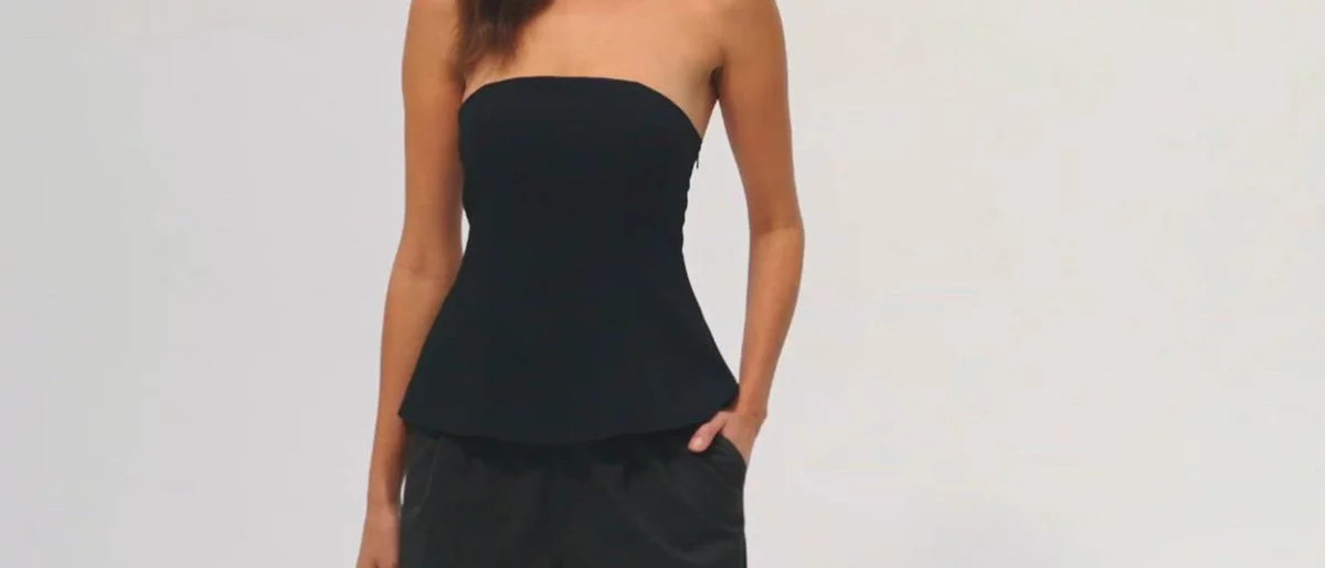 Women's Strapless Sculpted Tube Top - A New Day™ Black XS | Target