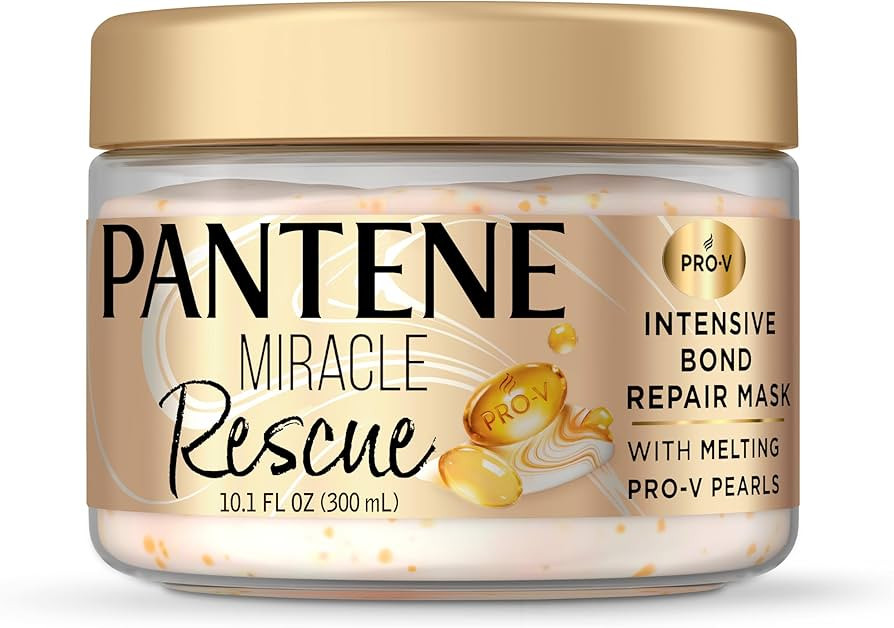Pantene Miracle Rescue Hair Mask, Intensive Bond Repair with Melting Pro-V Pearls, Melts Away Dam... | Amazon (US)