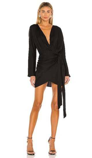 L'Academie The Lorriana Mini Dress in Black. - size S | Revolve Clothing (Global)