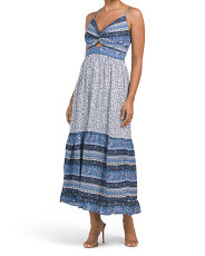 Twin Print Cut Out Maxi Dress | Marshalls