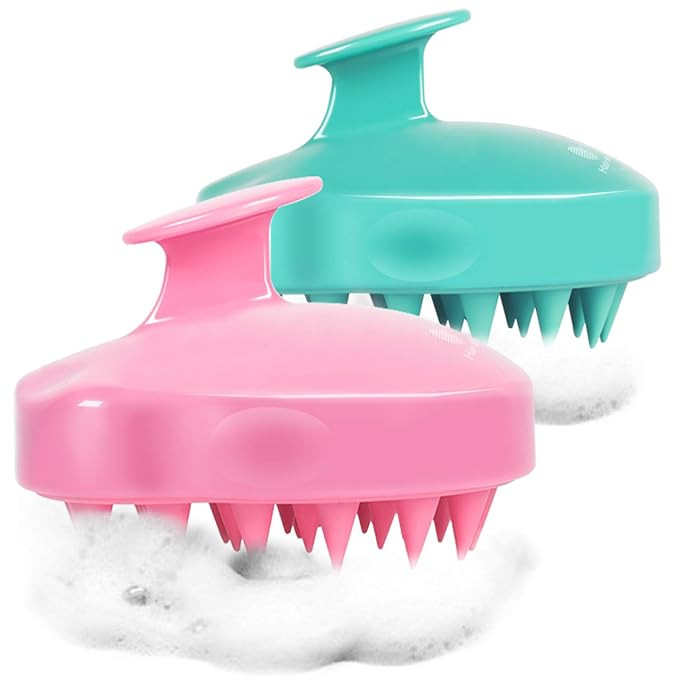 2-Pack Hair Scalp Massager Shampoo Brush, Heeta Upgraded Wet and Dry Hair Scalp Brush with Soft S... | Amazon (US)
