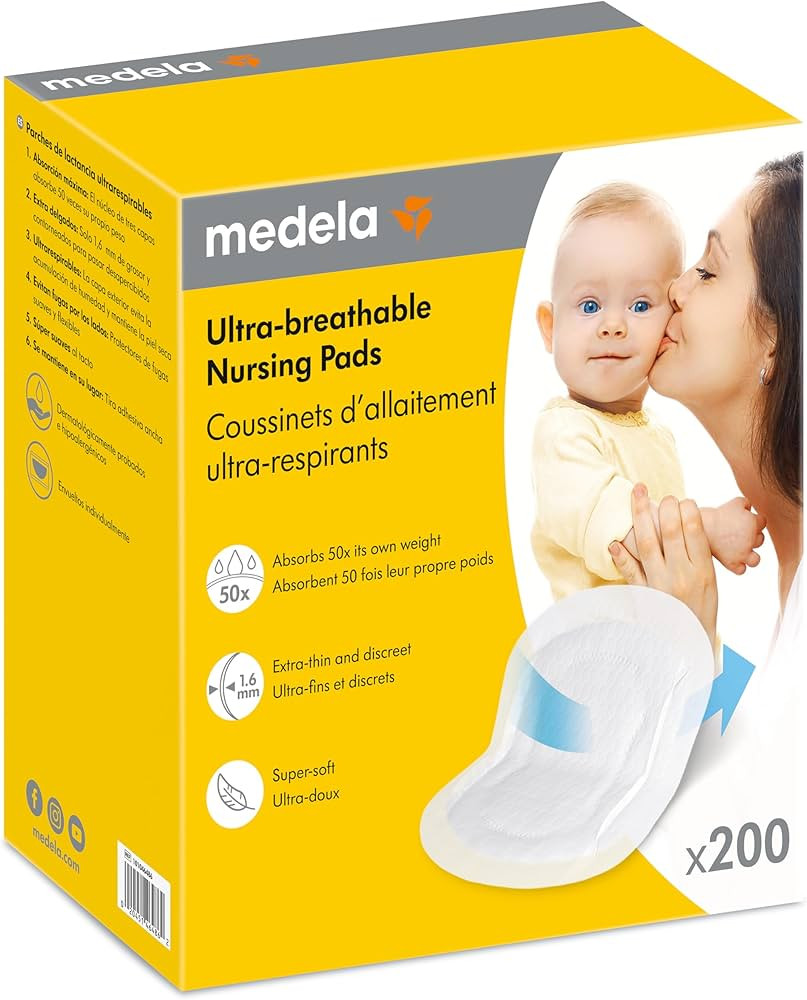 Medela Ultra-Breathable Nursing Pads, Highly Absorbent, Super Soft, Discreet Design for Comfortab... | Amazon (US)