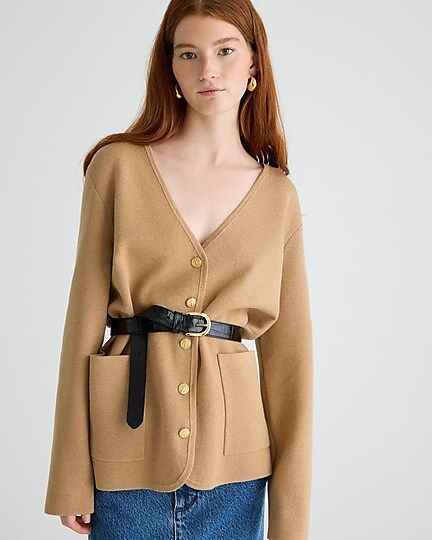 Giselle V-neck sweater-blazer | J.Crew US