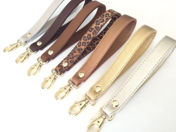Leather wristlet, Wristlet keychain, Wristlet strap, 6” leather strap, Wristlet key fob,  Wrist... | Etsy (US)