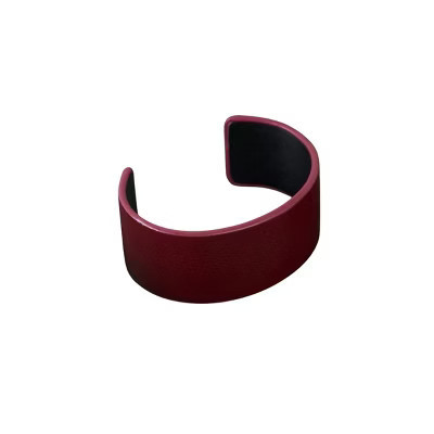 Slickblue Women's Cuff Bracelet, Wide Red Faux Leather, Open Adjustable Fit, Bold Style, 2.5 Inch | Target
