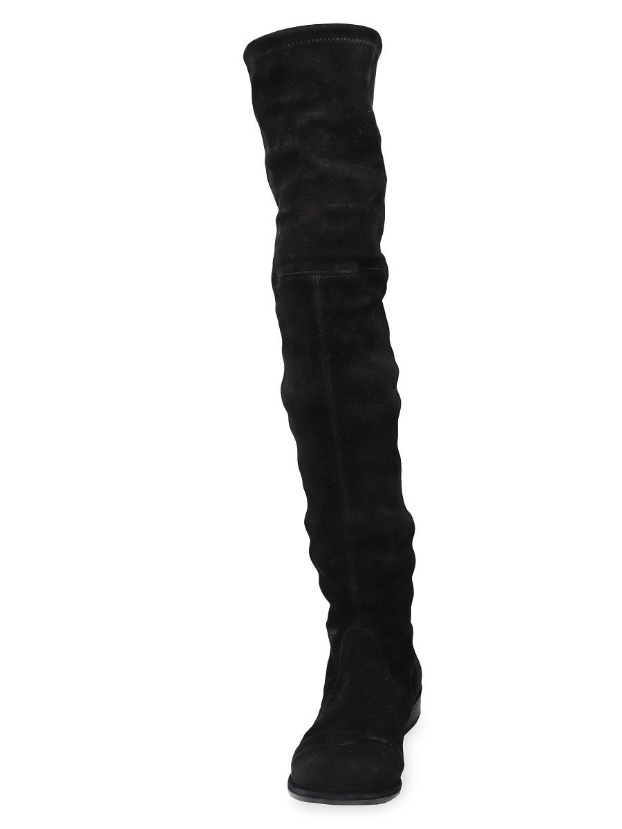 Women's Stuart Weitzman Lowland Over-The-Knee Boots In Black Suede Boots - Black - Size 9 | Saks Fifth Avenue OFF 5TH