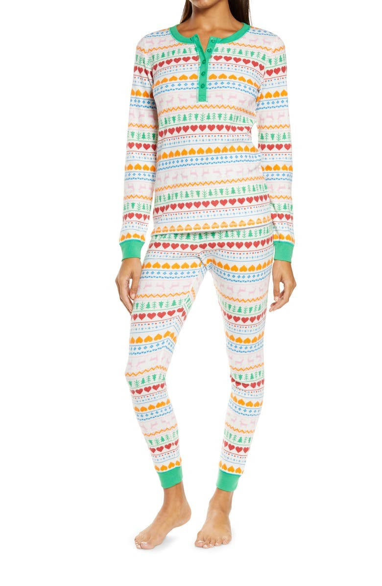 Fam Jam Two-Piece Thermal Pajamas | Nordstrom